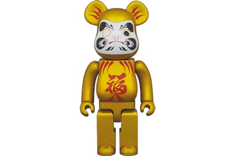 Bearbrick Daruma Pearl 400% Gold US