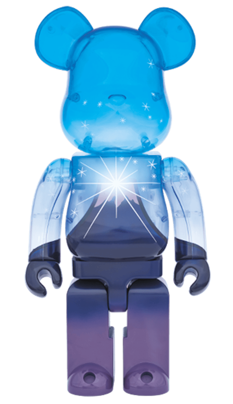 Bearbrick Diamant Fuji 400% Blau