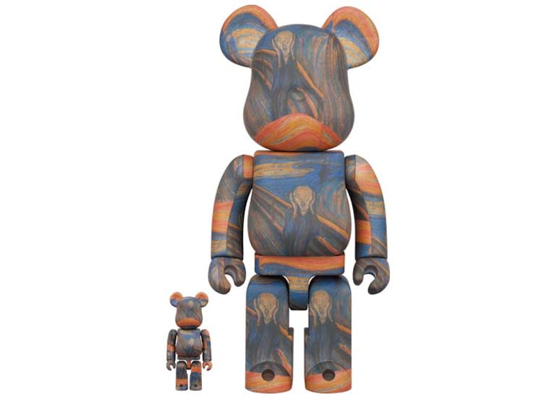 Bearbrick Edvard Munch (Scream) 100% & 400% Set - US