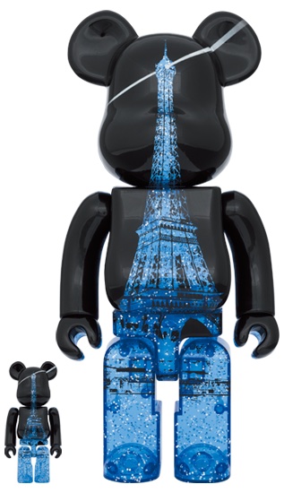 Bearbrick Eiffel Tower Sparkling 100% & 400% Set