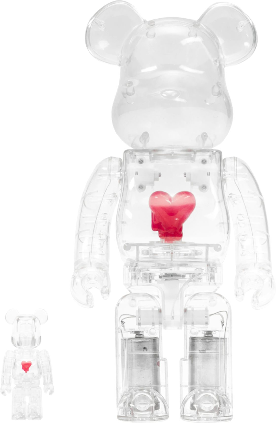 Bearbrick x Emotionally Unavailable Gradient Heart 100% & 400% Set Multi