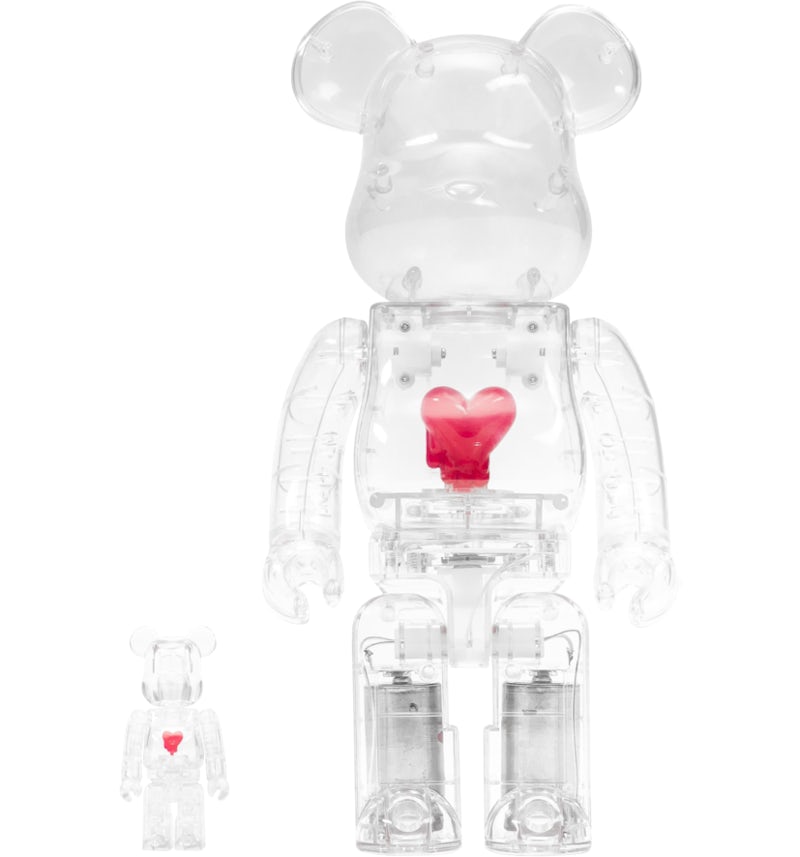 クリアファイル BE@RBRICK Emotionally Unavailable 400% Bearbrick Emotionally Unavailable Heart 100% & 400% Set