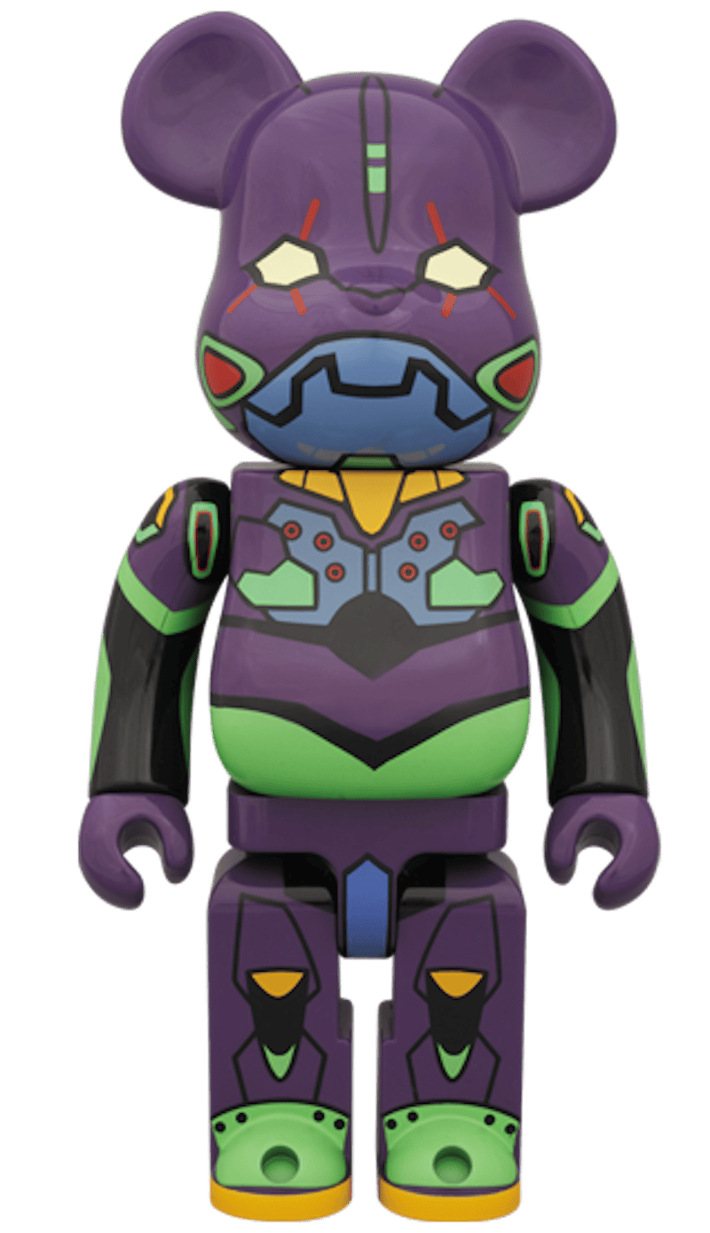 Bearbrick Evangelion First Unit Colore Notte 400% Viola