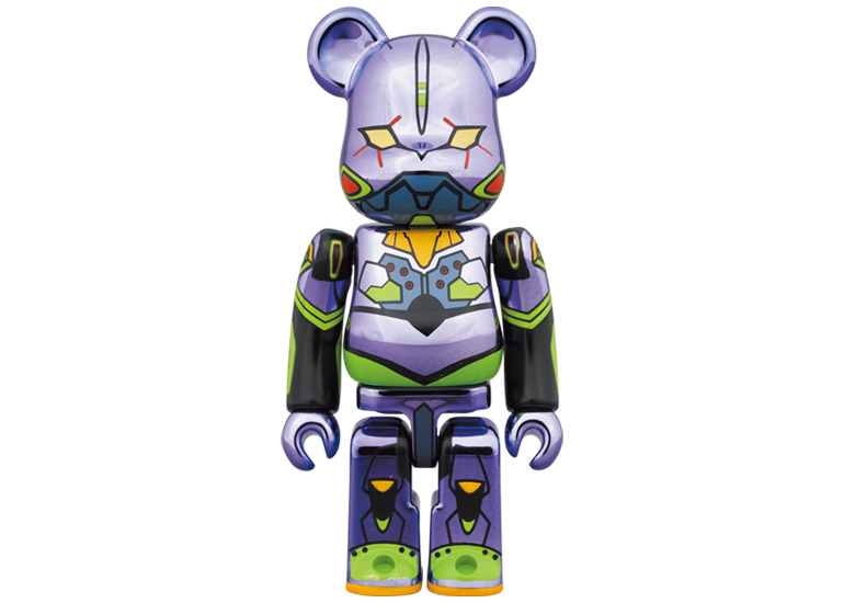 Bearbrick Evangelion Unit 1 100% & 400% Set Chrome Ver. - JP