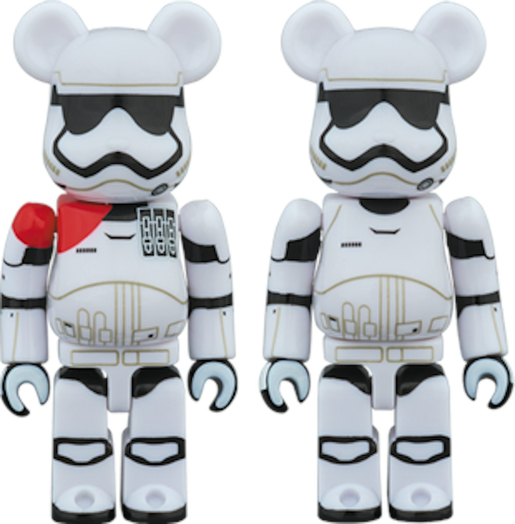 Bearbrick First Order Stormtrooper Officer & First Order Stormtrooper ...