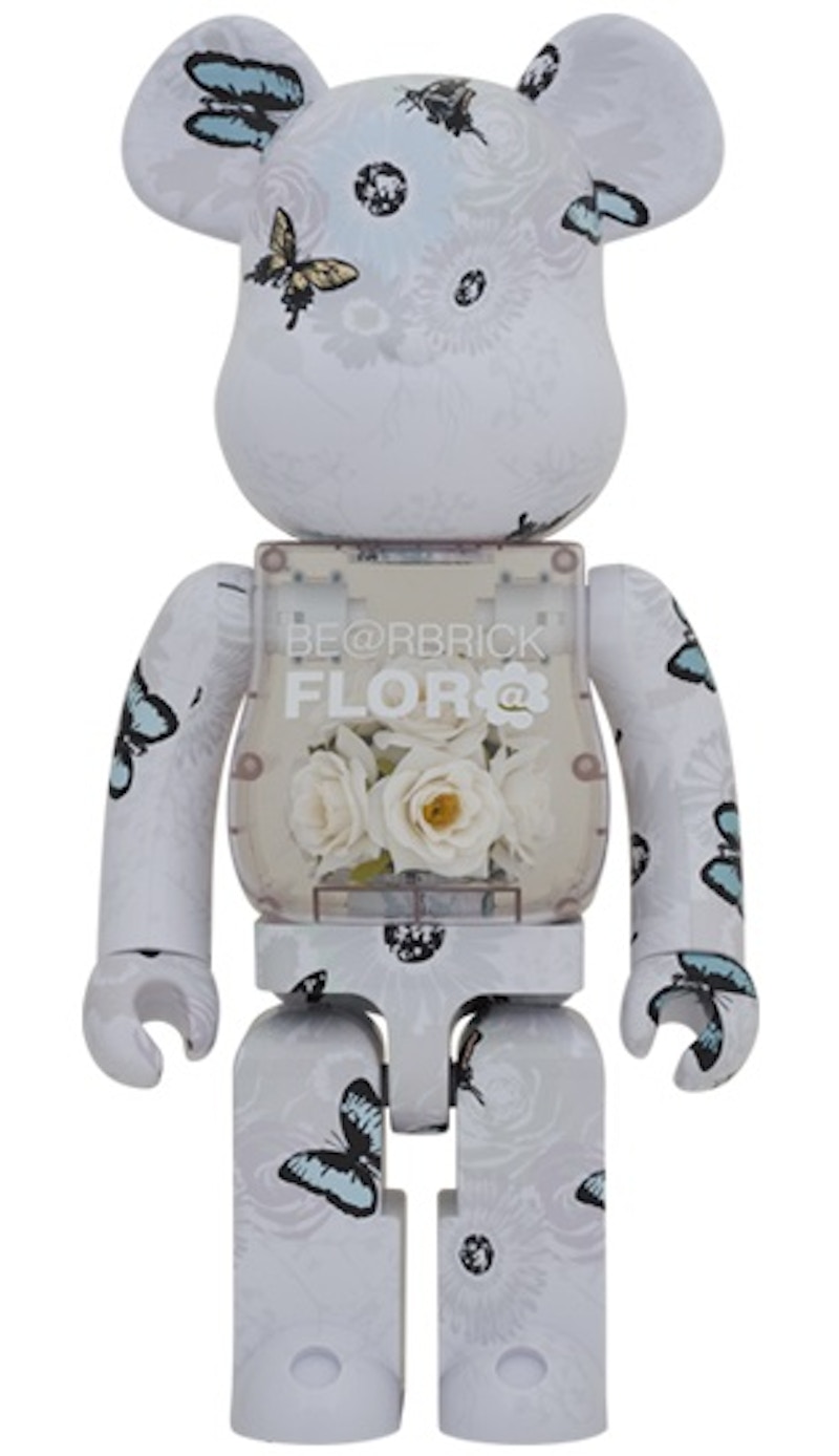 Bearbrick Flora (Flower) #2 1000% White - US