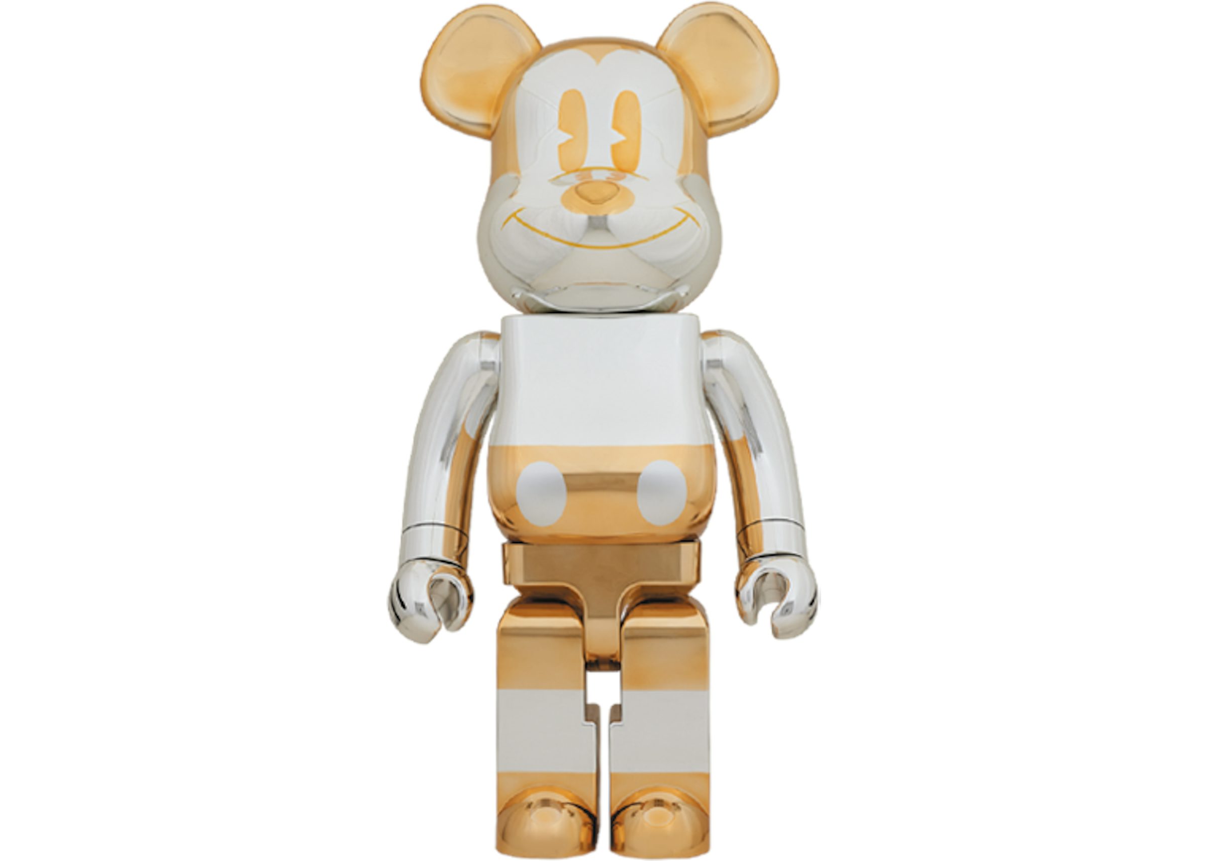 Bearbrick x Sorayama Future Mickey 1000% Silver/Gold