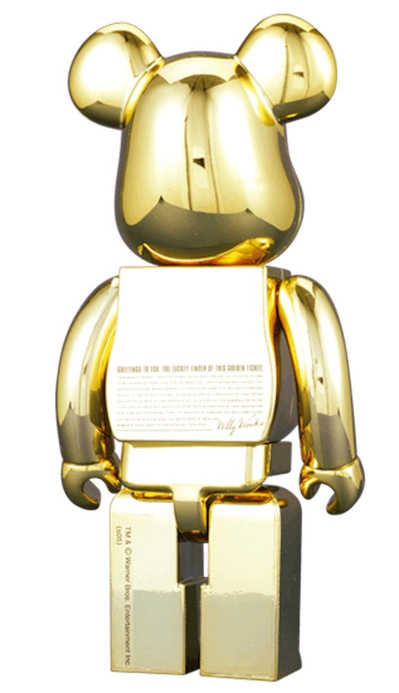 Bearbrick GOLDEN TICKET 400 Gold US
