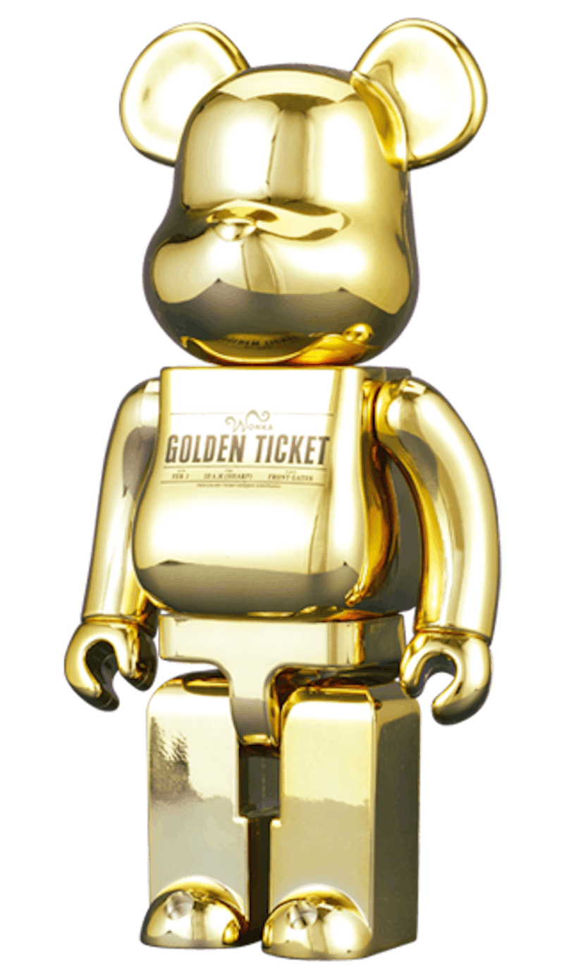 Bearbrick GOLDEN TICKET 400 Gold US