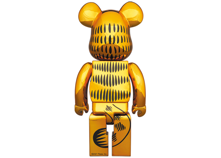 Bearbrick Garfield 100% & 400% Set Gold Chrome Ver. - US