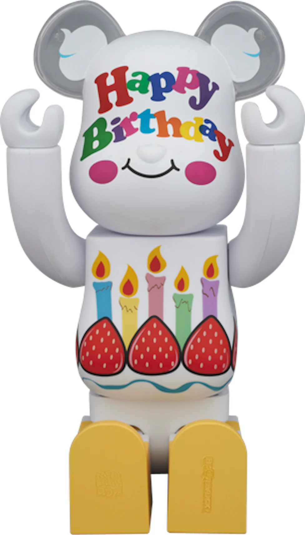 Bearbrick Greeting Birthday 400% White