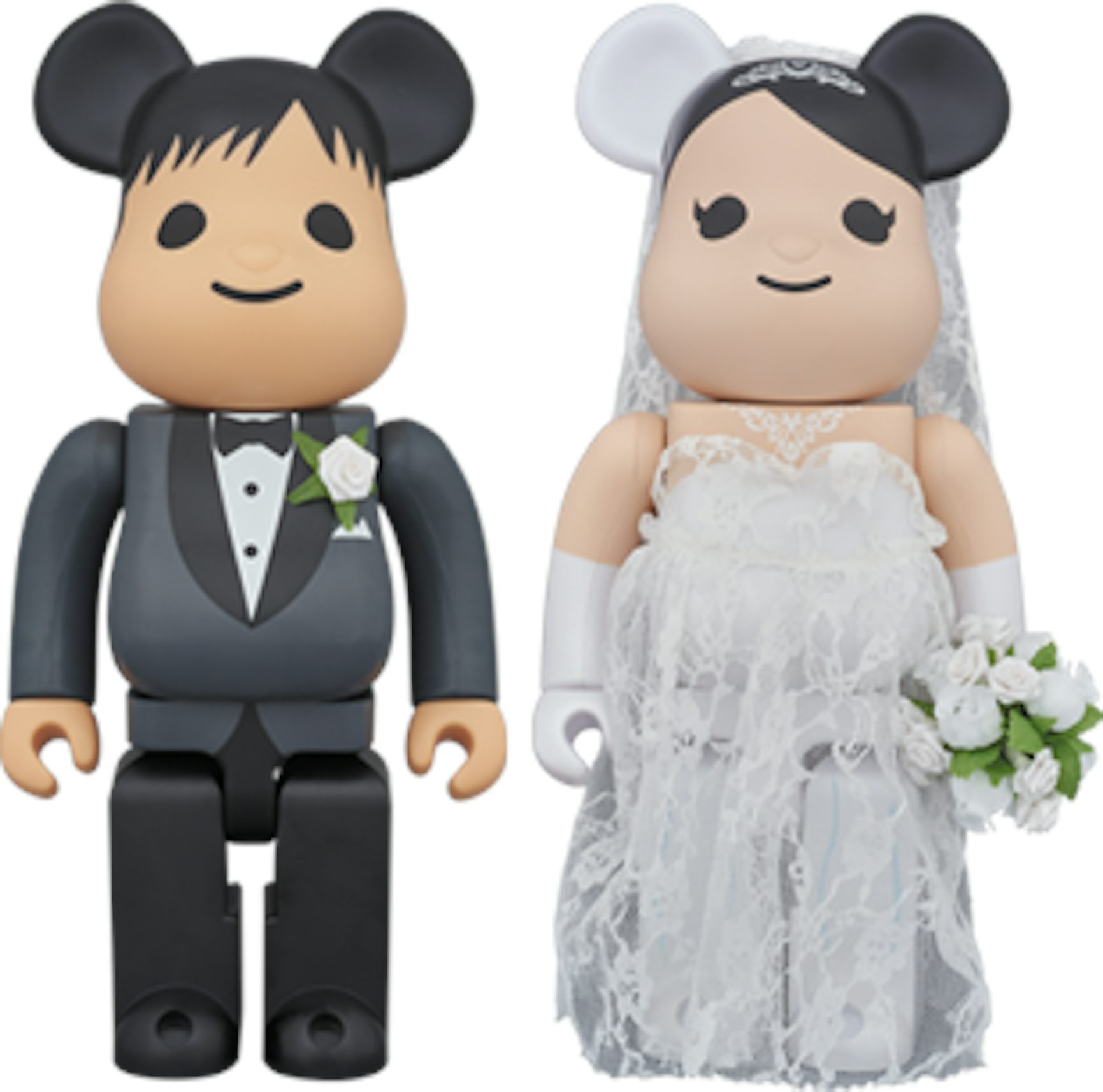 Bearbrick Greeting Marriage PLUS 400% Black/White - GB
