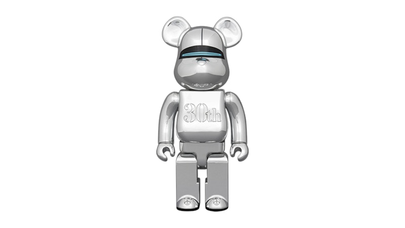 Bearbrick HAJIME SORAYAMA MEDICOM TOY 30th ANNIVERSARY Model SILVER 400% Silver