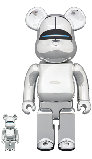 Bearbrick Hajime Sorayama Sexy Robot 100% u0026 400% Set Chrome - US