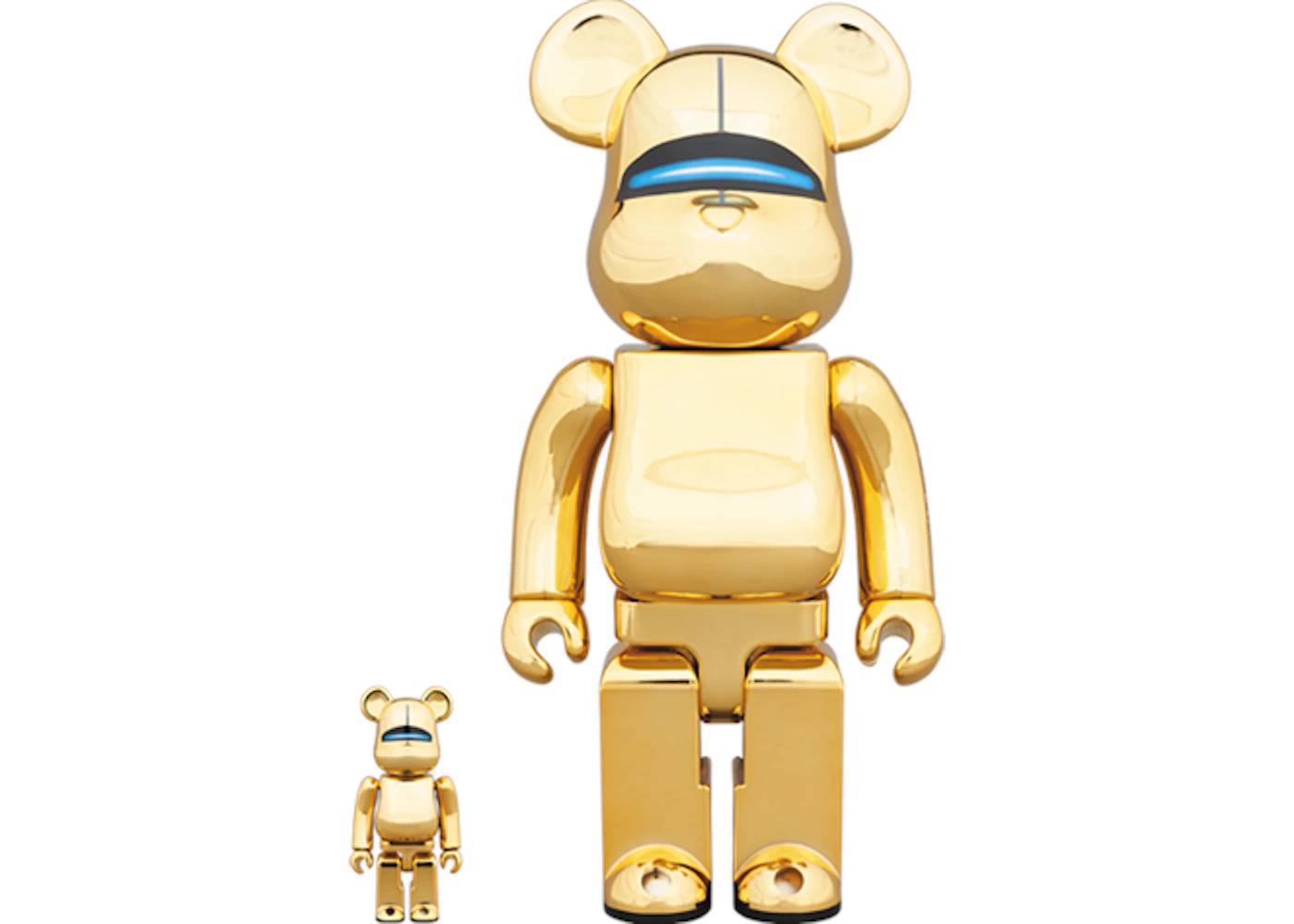 Bearbrick Hajime Sorayama Sexy Robot 100% & 400% Set Gold