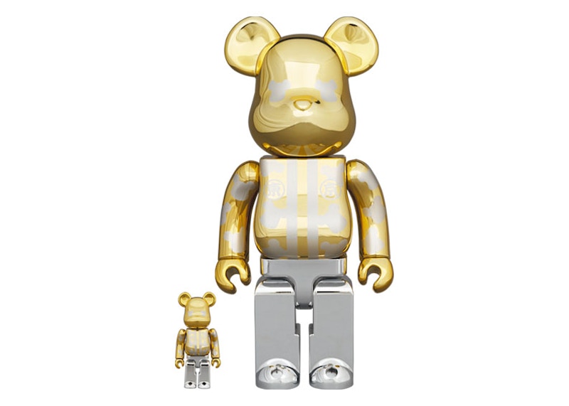 Bearbrick Happy Tokyo Gold Plated 100% u0026 400% Set - US