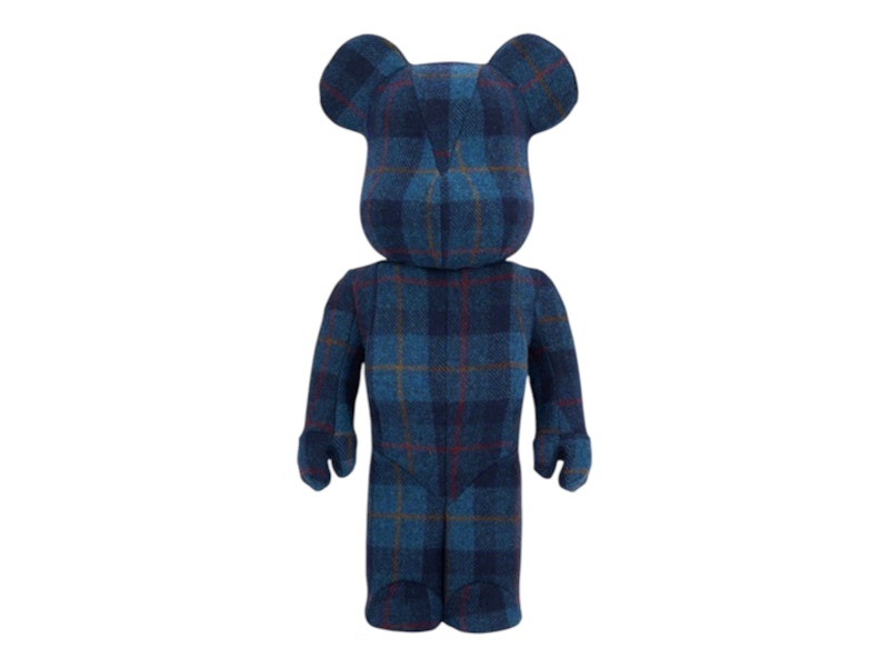 MEDICOM TOY - BE@RBRICK HARRIS TWEED HEBRIDES BLUE 1000％