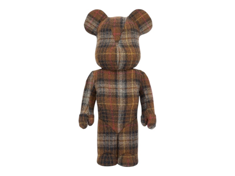 その他 BE@RBRICK HARRIS TWEED HEBRIDES BLUE1000 Harris Tweed Psychedelic BLUE Tartan WOOL Western Jacket
