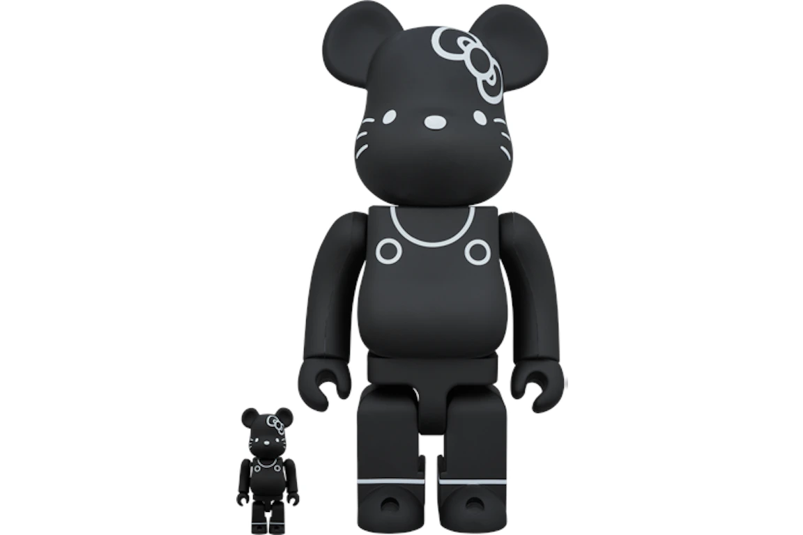 Bearbrick Hello Kitty Generation 80's 100% & 400% Set Black