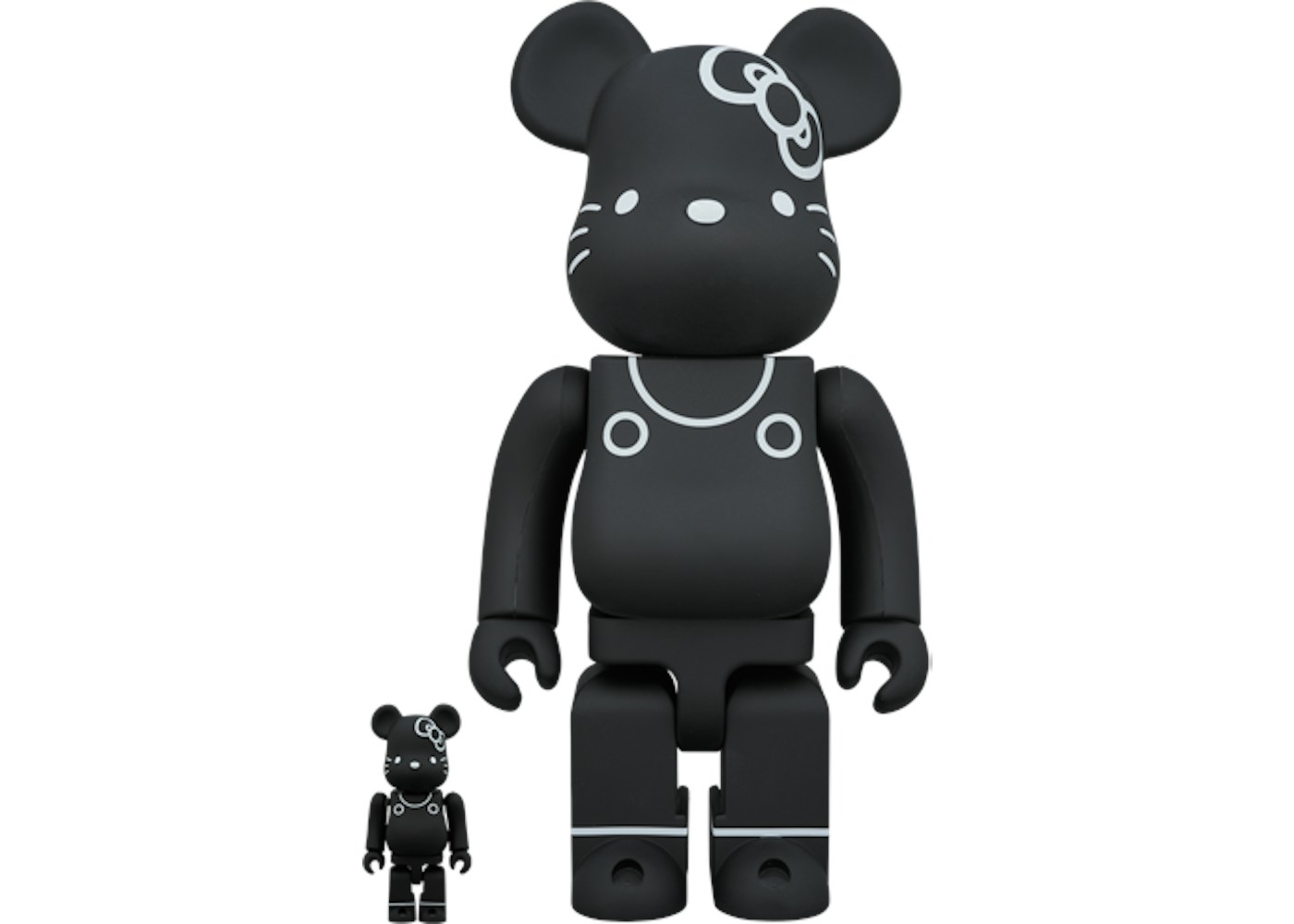 bearbrick hello kitty generation 80 s 100 400 set black