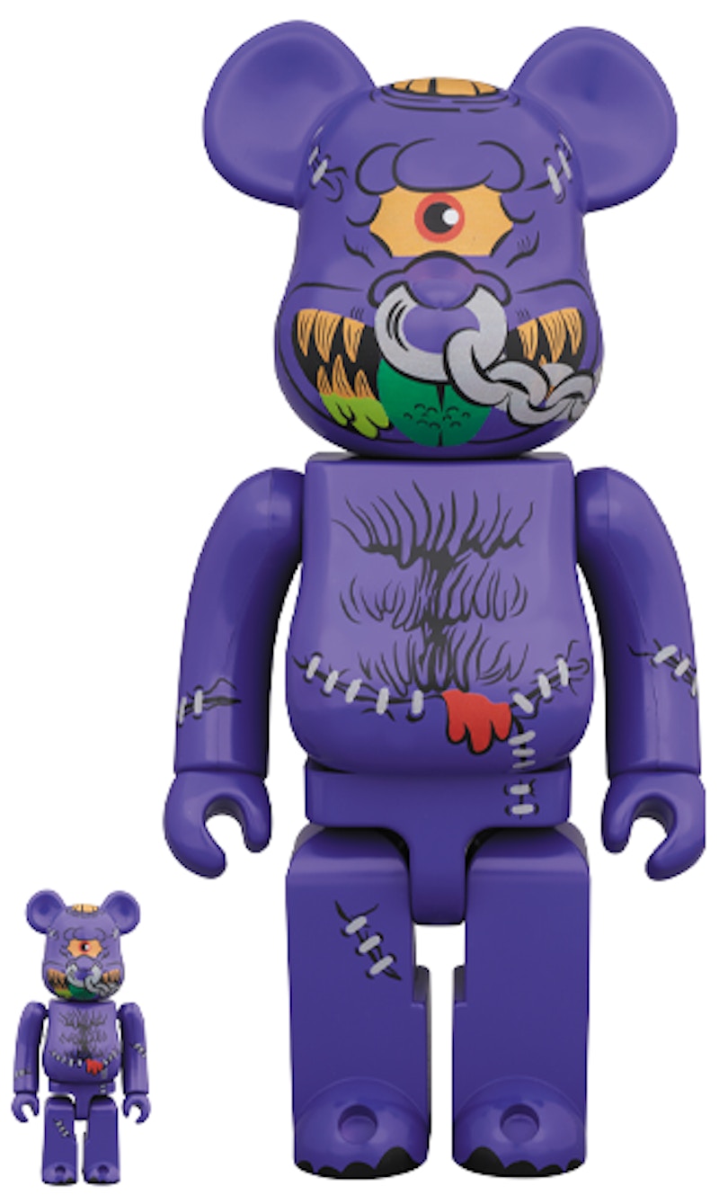 Cabeza de cuerno Bearbrick 100% y 400% Set Multi