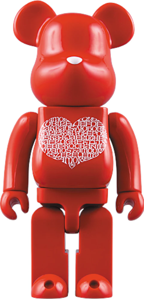 Bearbrick International Love Heart 1000% Red - US
