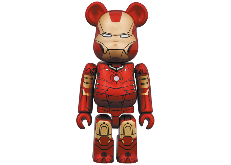 Bearbrick Iron Man Mark III 100% & 400% Set - JP