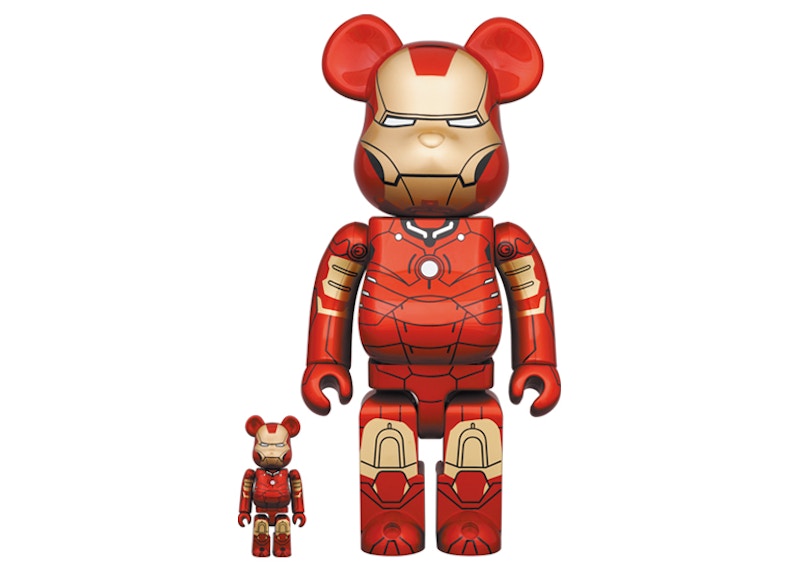 Bearbrick x Marvel Iron Man Mark 85 100% & 400% Set - US