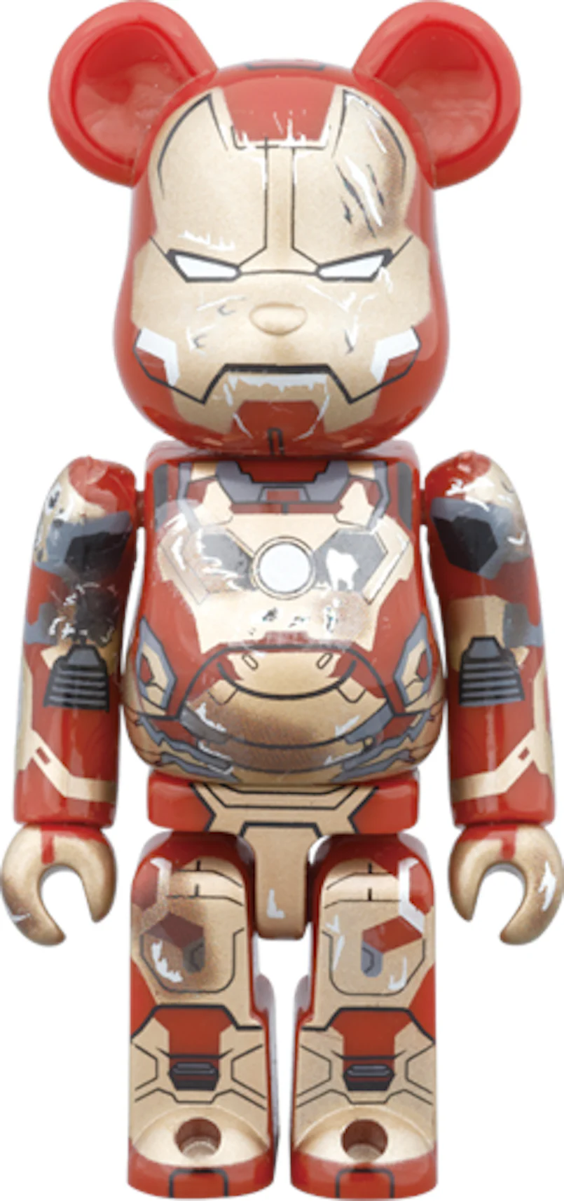 Bearbrick Iron Man Mark XLII Damage Ver. 100% Red - US