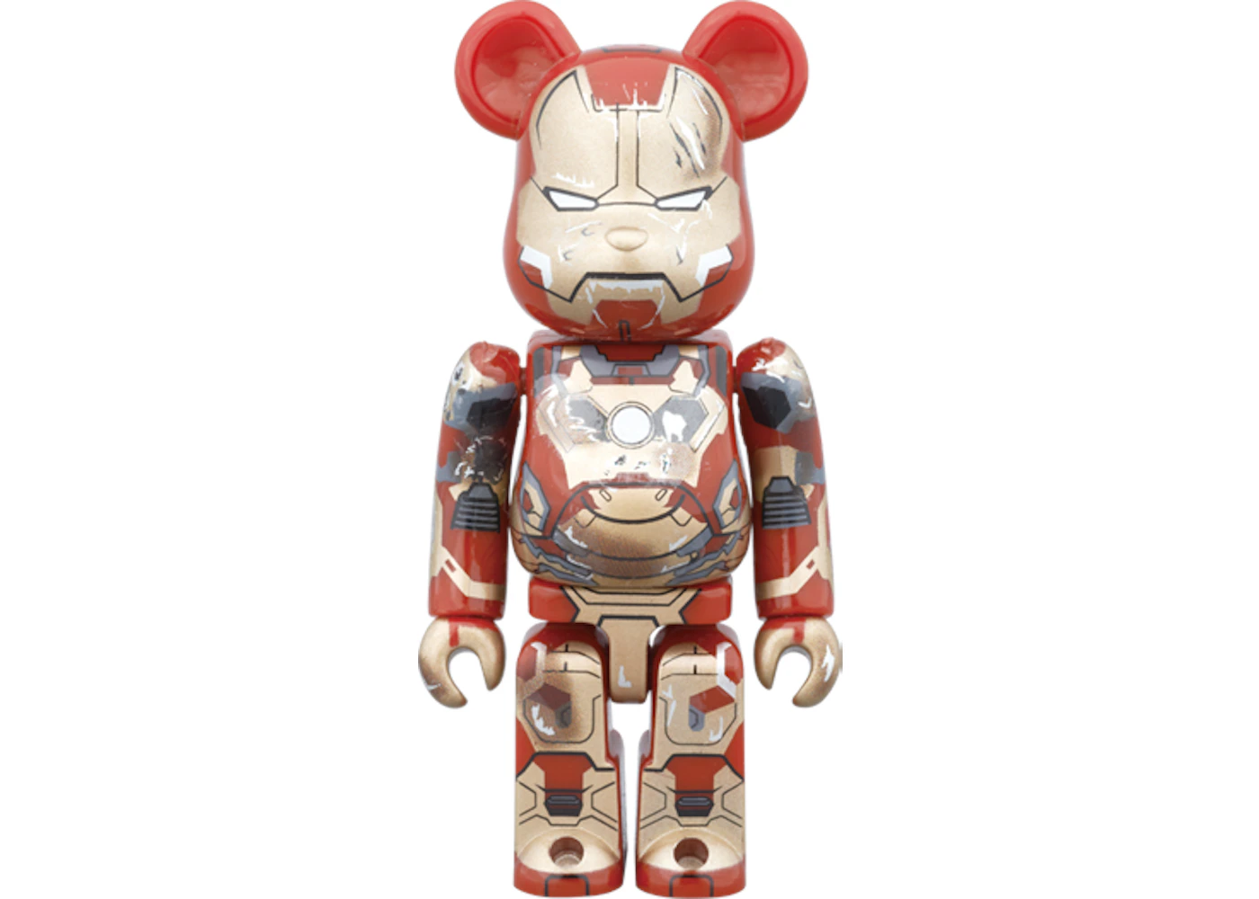 Bearbrick Iron Man Mark Xlii Damage Ver 100 Red 2015