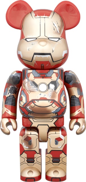 Bearbrick Iron Man Mark XLII Damaged Ver. 400% Gold - US