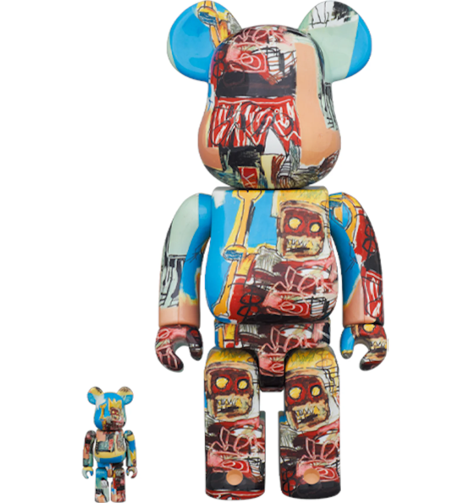 Bearbrick JEAN-MICHEL BASQUIAT #6 100% & 400% Set - US