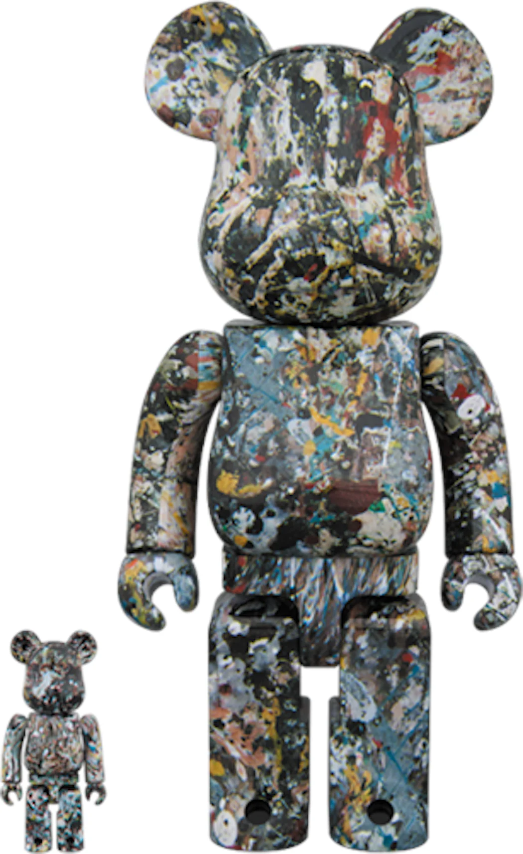 Bearbrick Jackson Pollock Studio Ver2.0 100% & 400% Set Multi - US