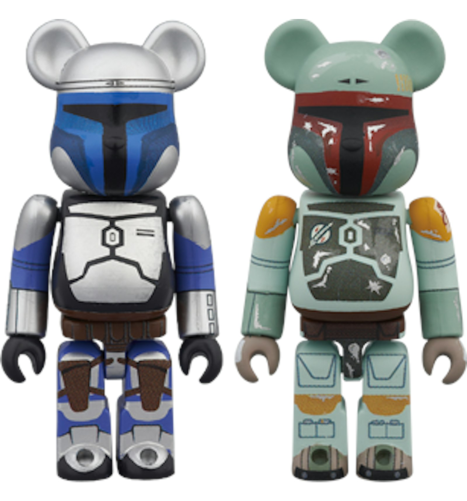 Bearbrick Jango Fett & Boba Fett 2 Pack 100% Multi - US