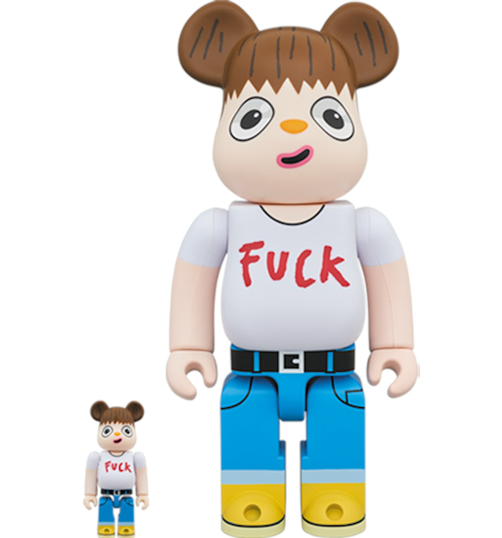 Bearbrick Javier Calleja 100% & 400% Set White