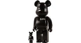 Bearbrick Jywed (with dog tag made by Jwyed) 100% & 400% Set Black