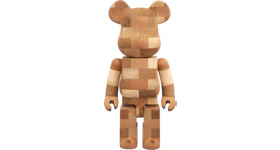 Bearbrick Karimoku Brick Style Tiles 400% Wood