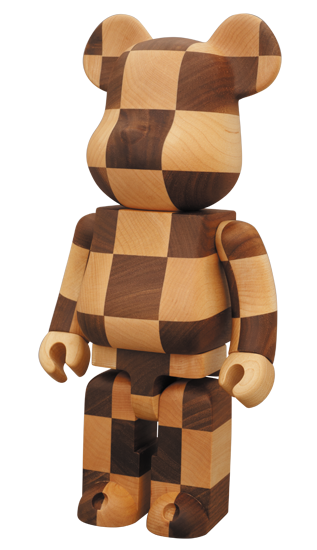 Bearbrick Karimoku Chess 400% Wood