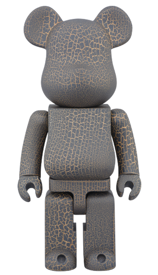 Bearbrick Karimoku Crack Paint 400% Black - US