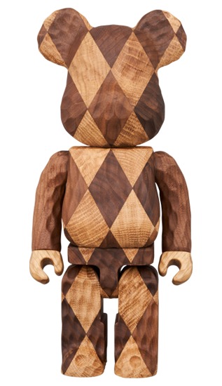 Bearbrick Karimoku Fragmentdesign Carved Wooden-Lattice Pattern 