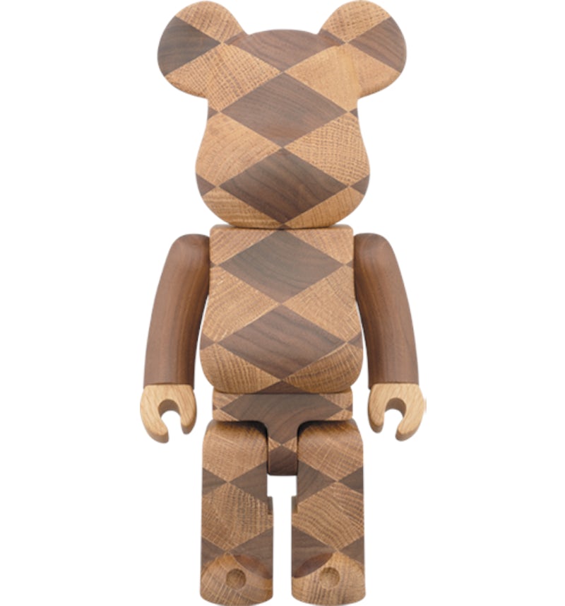 Bearbrick Karimoku Woven 400% Wood - US Bearbrick Karimoku Woven 400% Wood - US