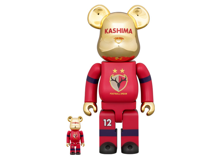 Bearbrick Kashima Antlers 30th Anniversary 100% & 400% Set