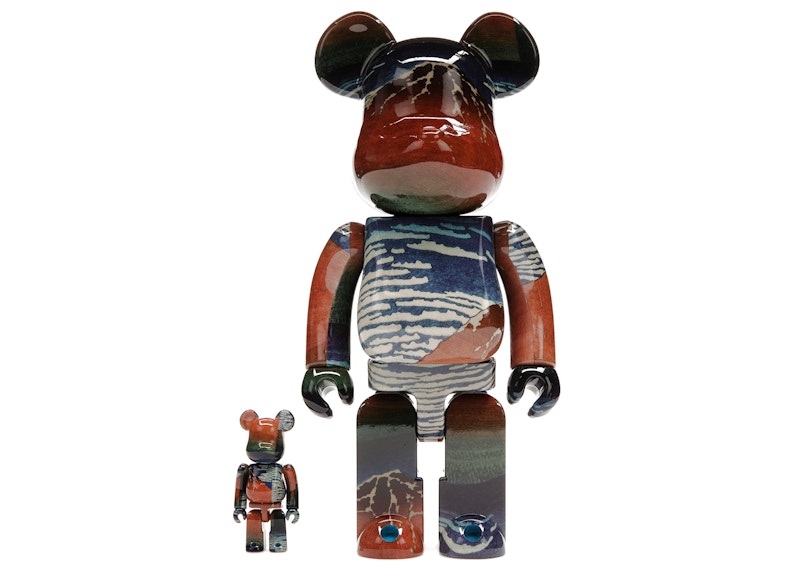 Bearbrick Katsushika Hokusai (Thirty-six Views of Tomitake, Fine Wind,  Clear Morning) 100% & 400% Set