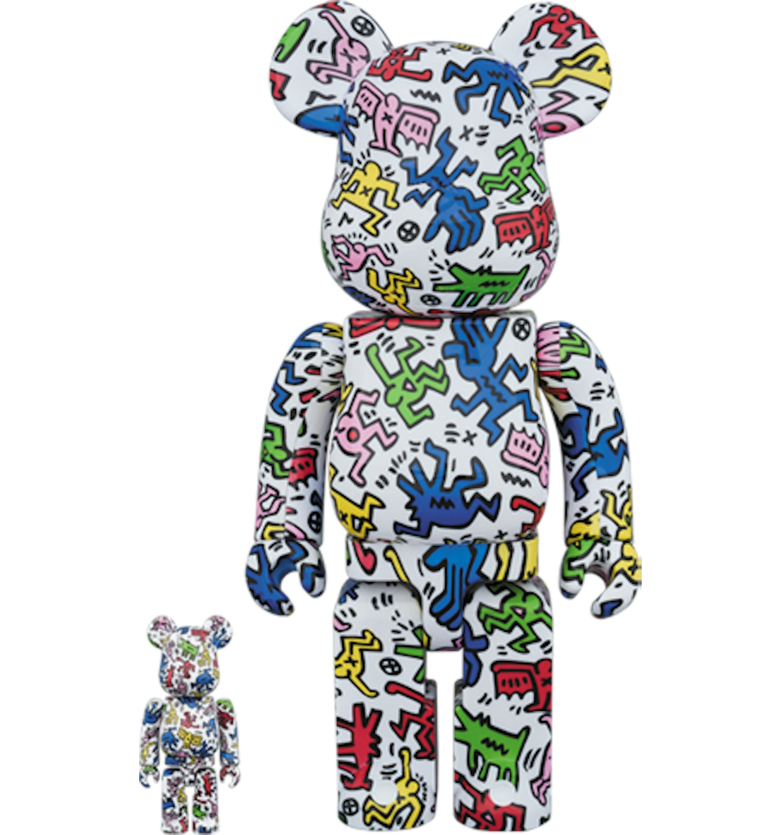 Bearbrick Keith Haring #1 100% & 400% Set Multi