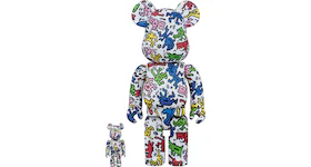Bearbrick Keith Haring #1 100% & 400% Set Multi