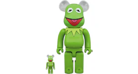 Bearbrick Kermit The Frog 100% & 400% Set Green