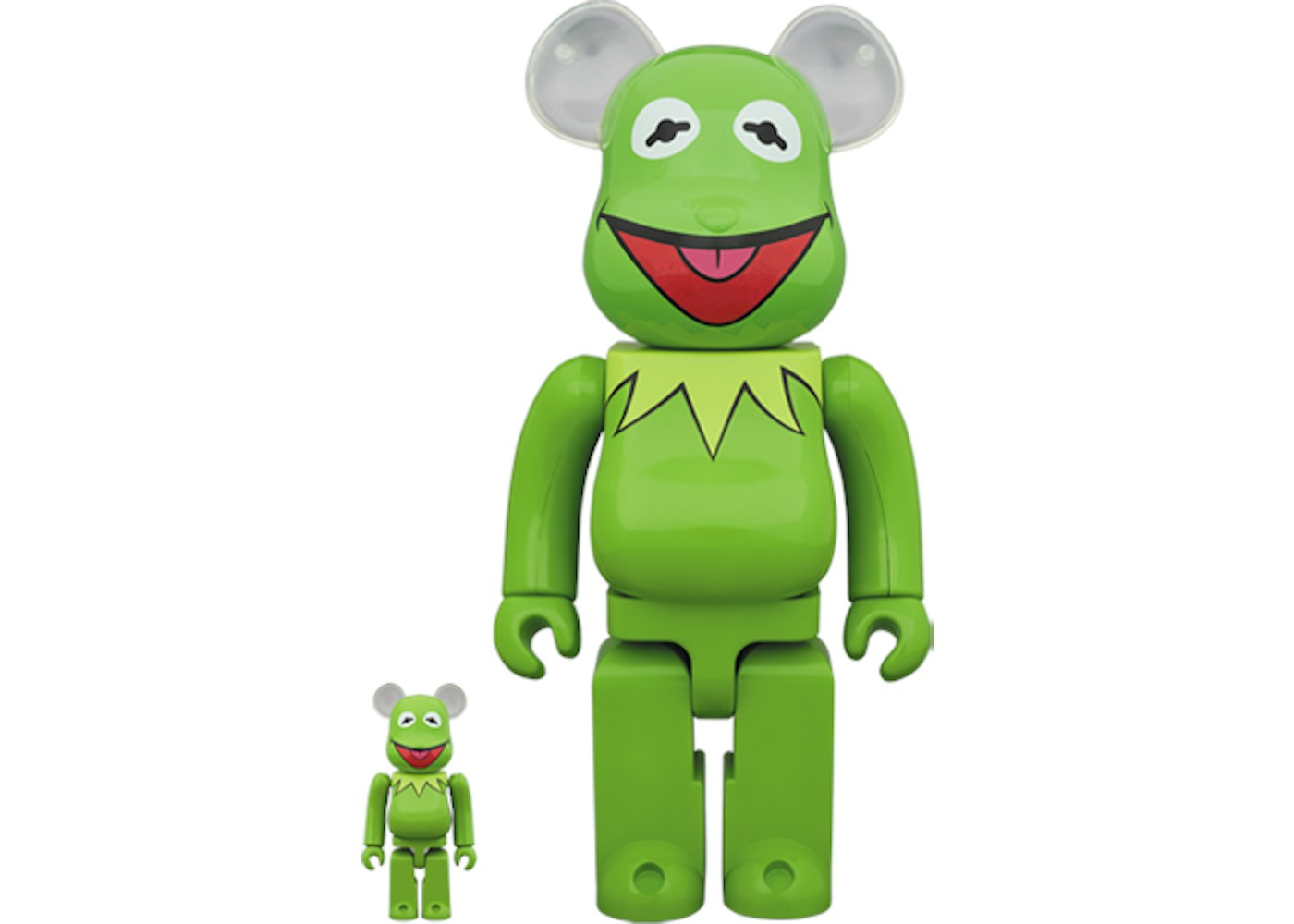 Bearbrick Kermit The Frog 100% & 400% Set Green - 2019