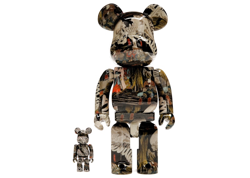 Bearbrick Utagawa Kuniyoshi (The Haunted Old Palace at Soma) 100% & 400% Set