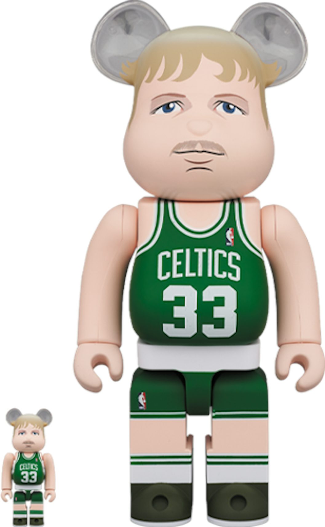 Bearbrick Larry Bird (Boston Celtics) 100% & 400% Set