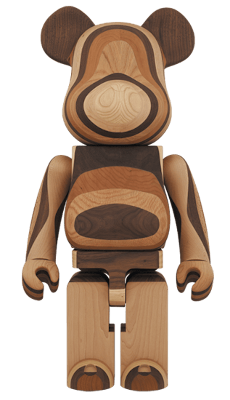 Bearbrick Layered Wood 1000% Multi